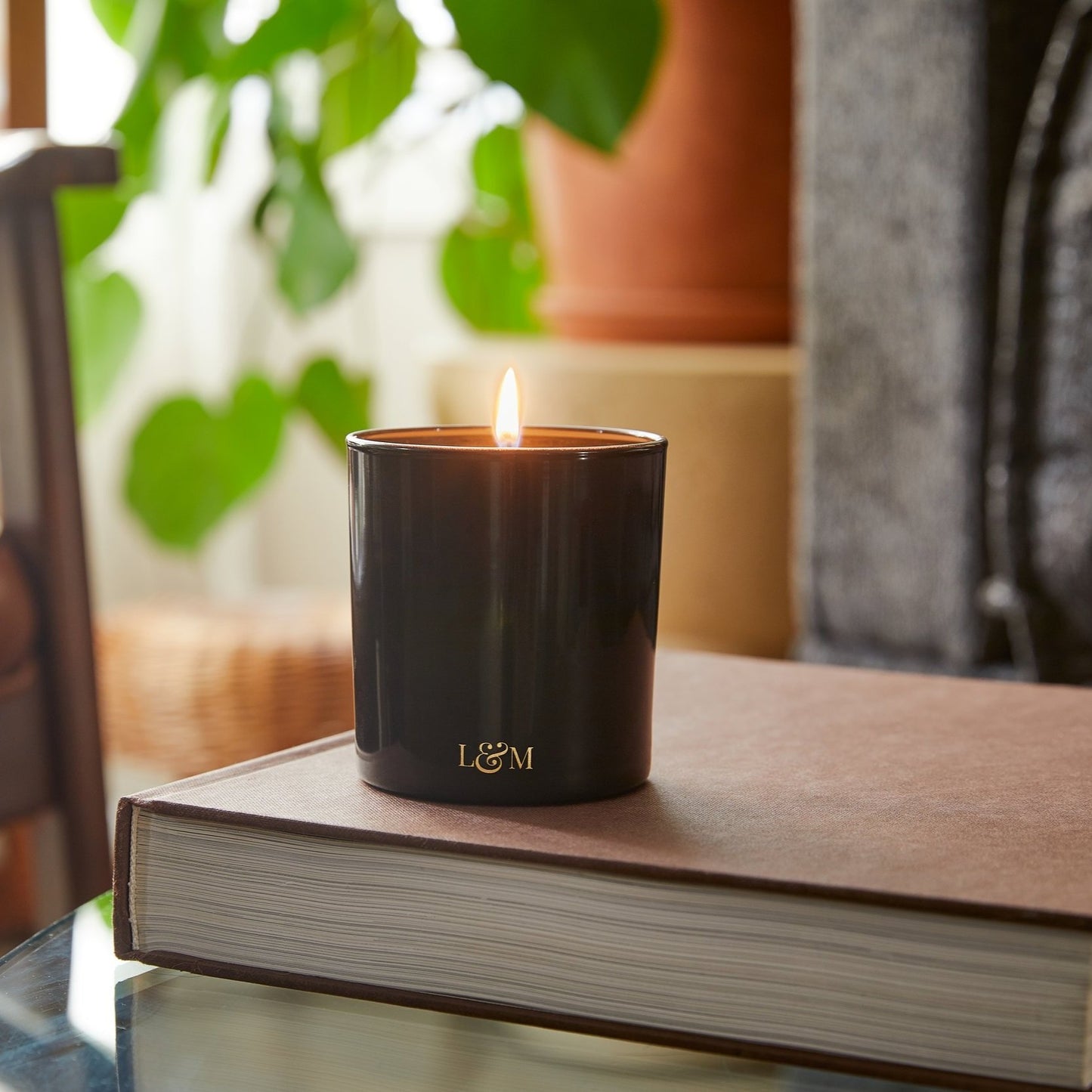 l and m-burning candle