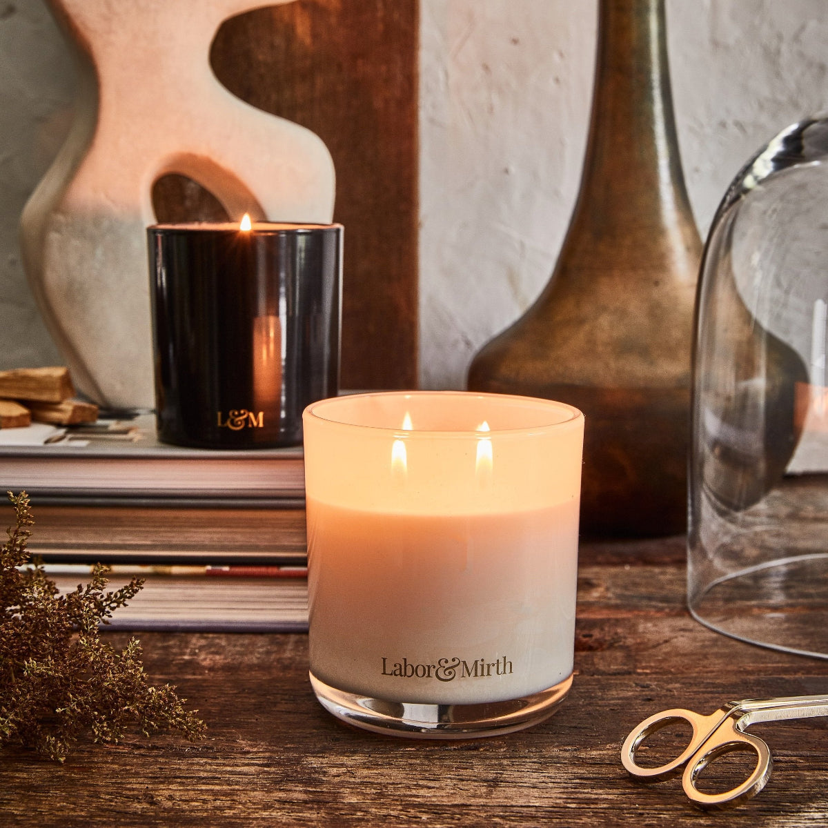 l and m candle burning 1